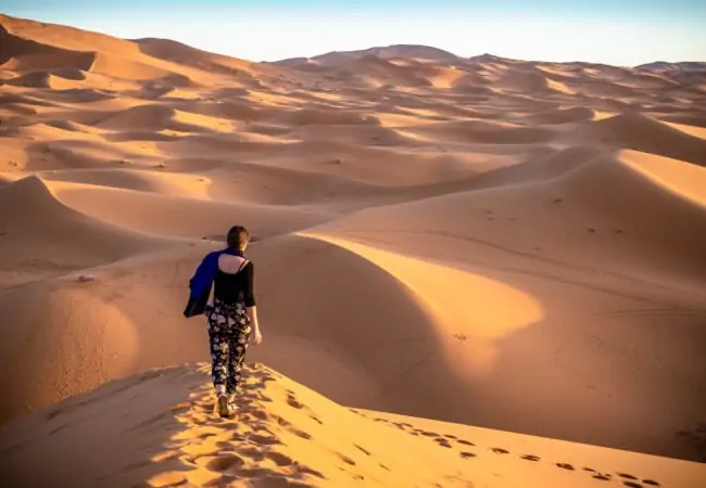 Morocco Camel trekking offers a traditional and immersive desert experience.
